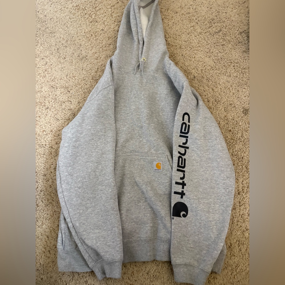 Carhartt Heather Gray Sweatshirt with Logo